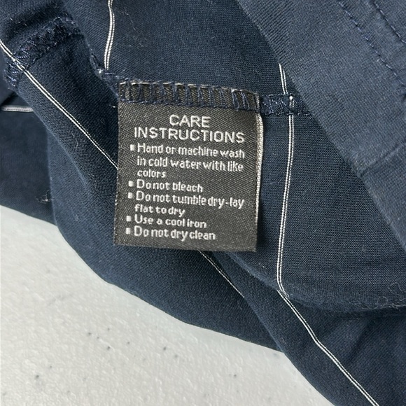 Masters Clubhouse Collection Polo Mens Large Blue Striped Golf Shirt 100% Cotton - Picture 5 of 5